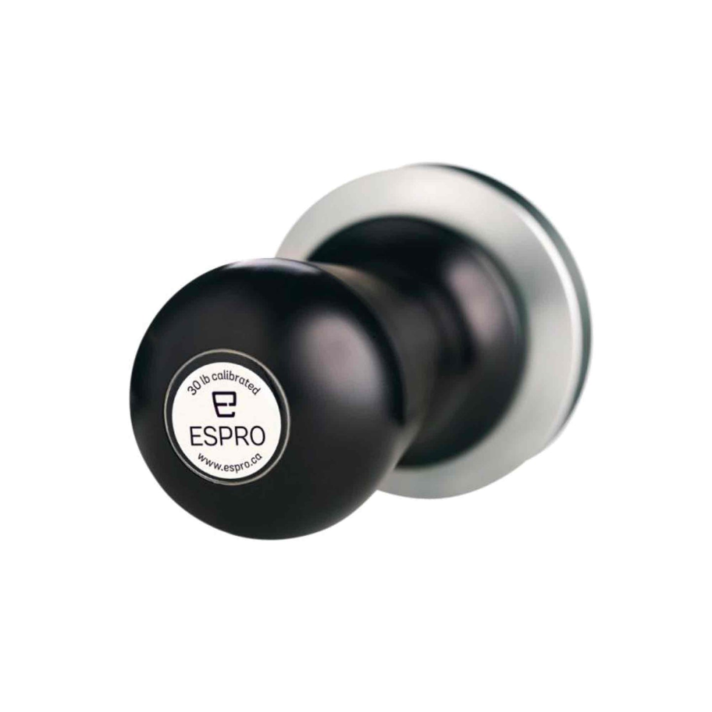 Espro Flat Calibrated Click Tamper Black - Stainless Steel Base - 58.35mm