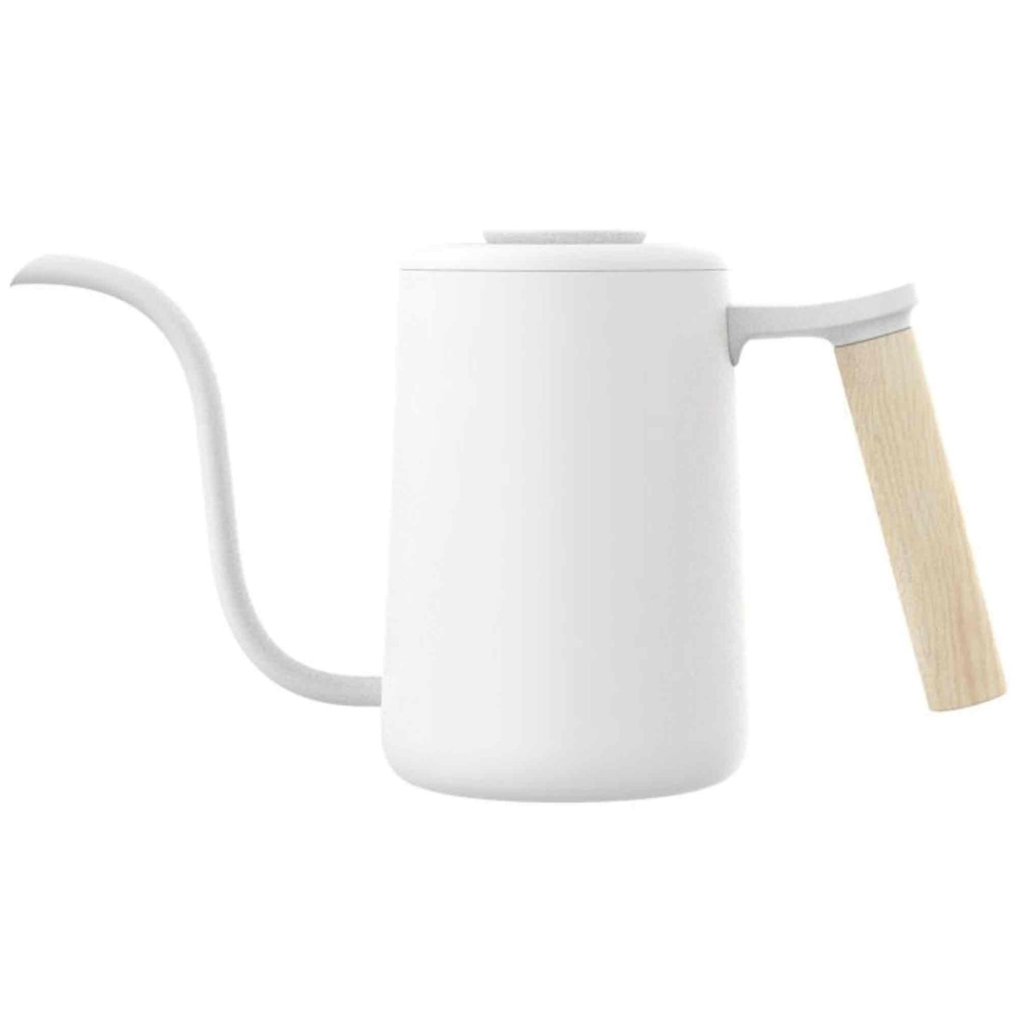 Timemore Pouring Kettle - White With Wooden Handle - 700ml