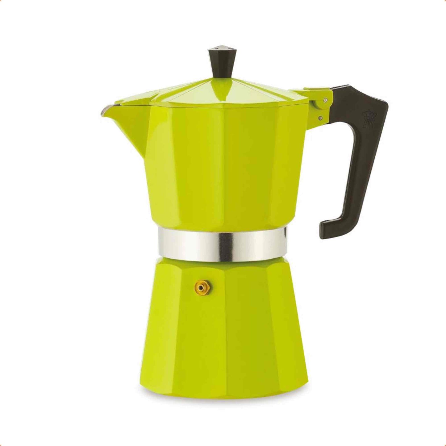 Pezzetti Italexpress Aluminium Stove Top Moka Pot - 6 Cup - Green