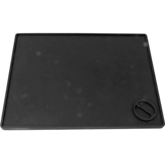 Crema Pro Premium Commercial Rubber Tamping Mat - Black - 150mm x 200mm