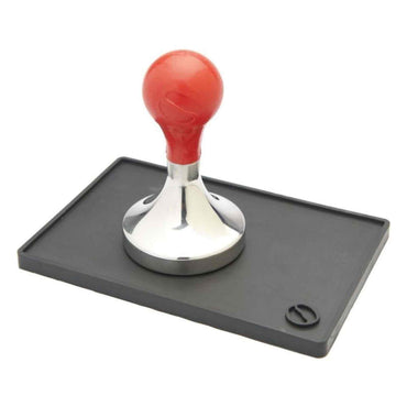 Crema Pro Premium Commercial Rubber Tamping Mat - Black - 150mm x 200mm