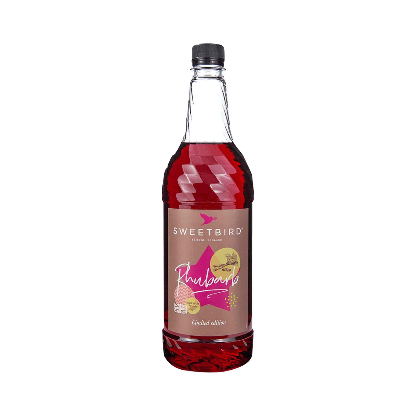 Sweetbird Rhubarb Coffee Syrup - 1 Litre Bottle