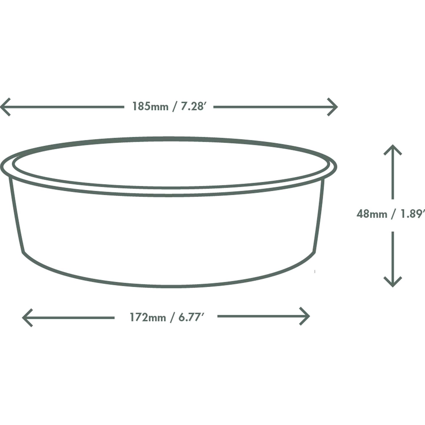 Vegware Compostable 26oz PLA-Lined Paper Food Bowl - Kraft - Case of 300