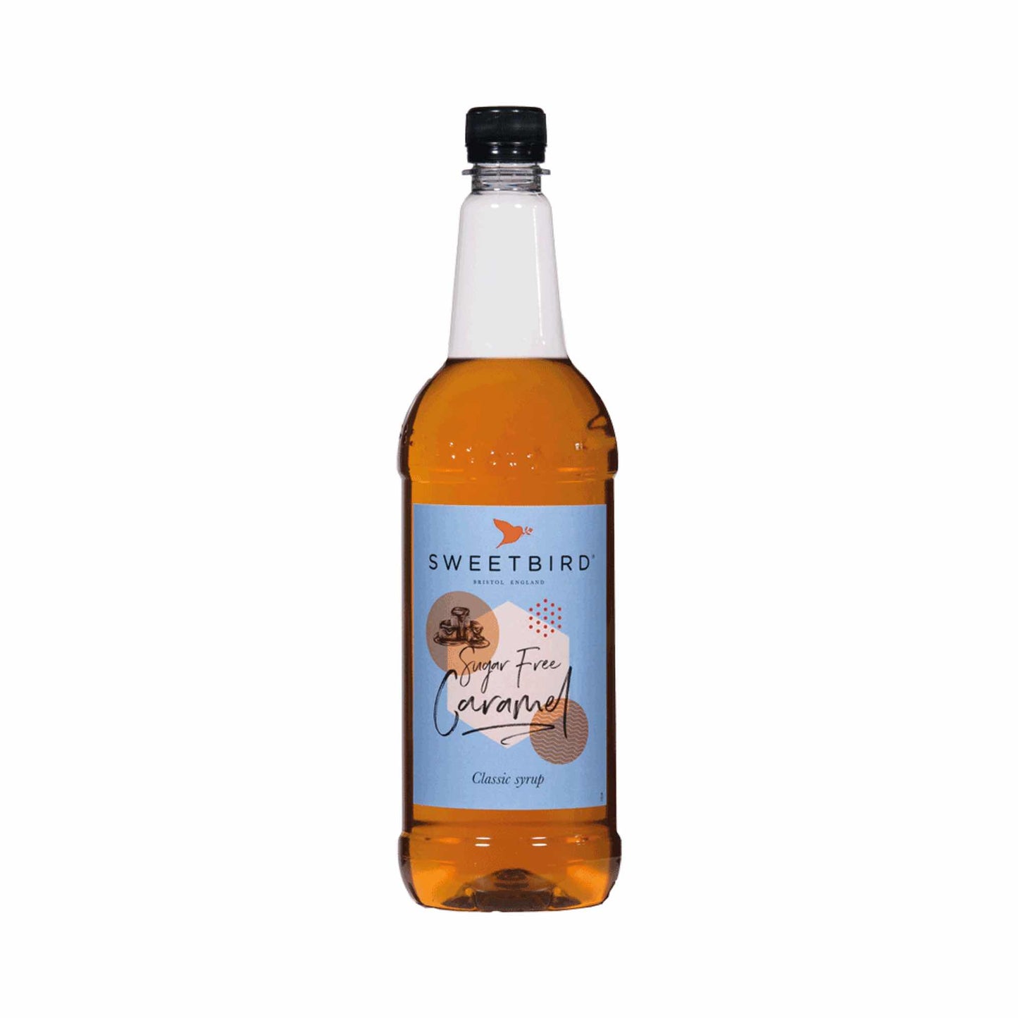 Sweetbird Sugar-Free Caramel Coffee Syrup - 1 Litre Bottle