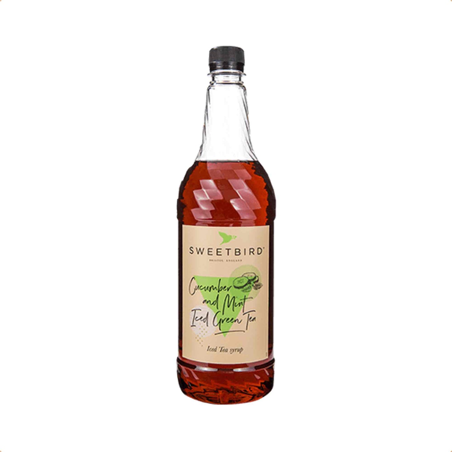 Sweetbird Cucumber & Mint Iced Green Tea Syrup - 1 Litre Bottle