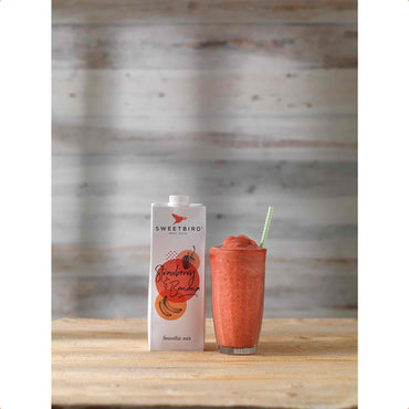 Sweetbird Strawberry & Banana Smoothie Mix - 1L Carton