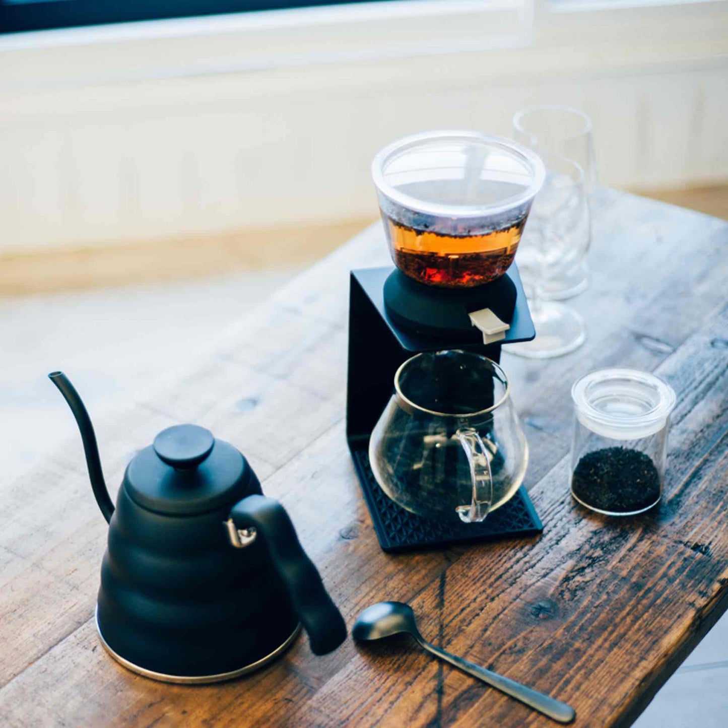 Hario Buono V60 Coffee Drip Kettle - 1.2L - Matte Black