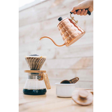 Hario V60 02 Olive Wood Glass Server - 600ml