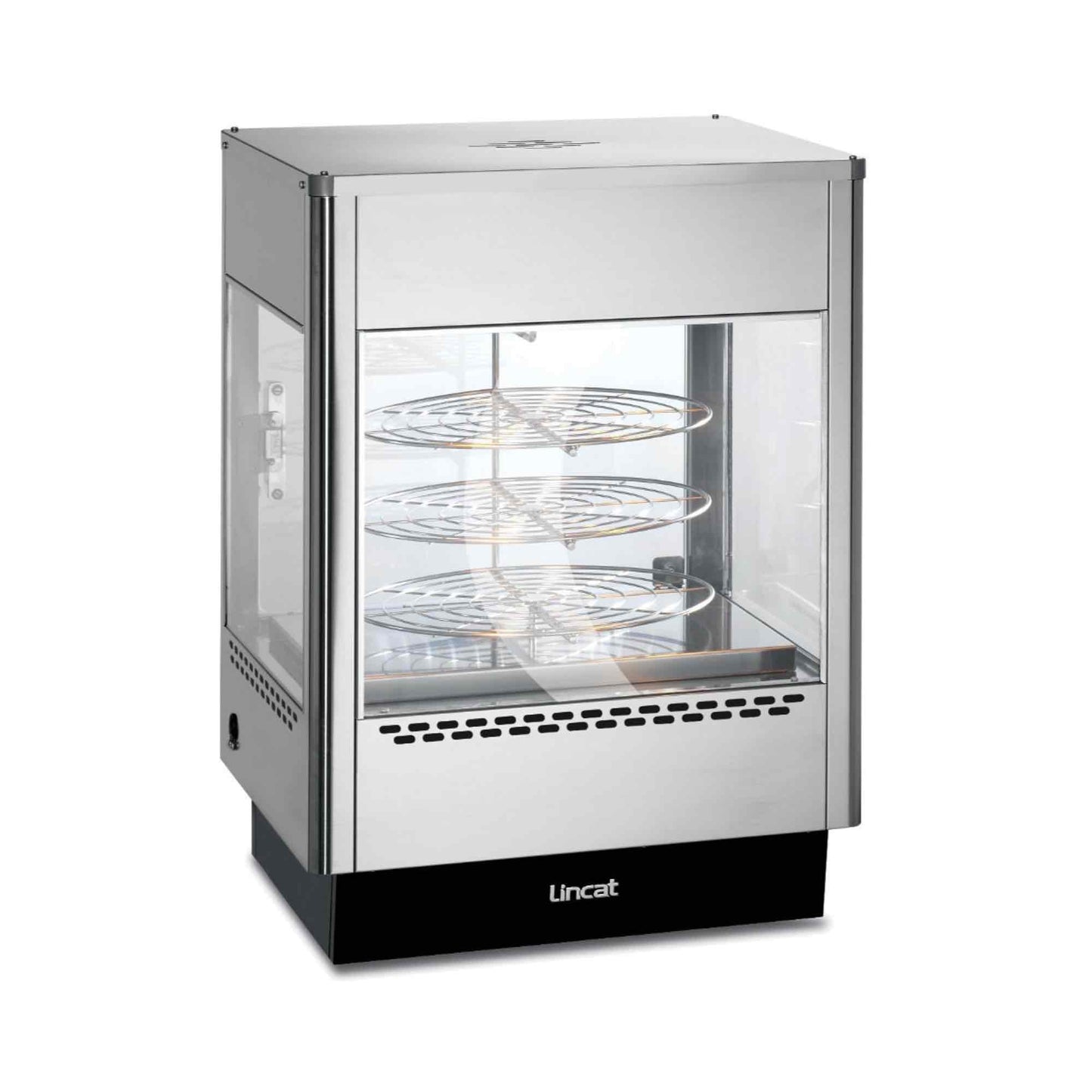 Lincat Seal Heated Merchandiser - Rotating Rack - Single Door - 783h x 562w x 562d - UM50