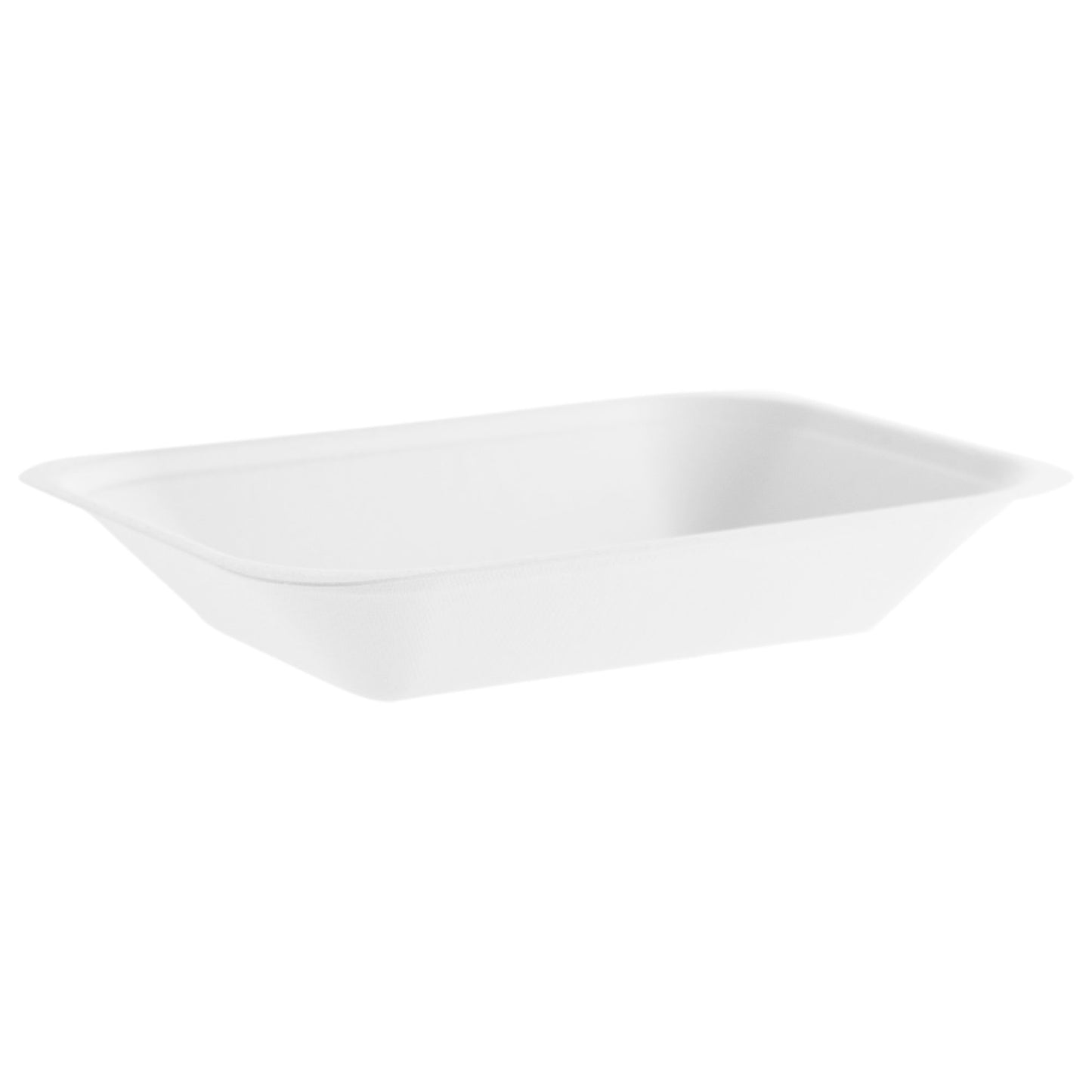Vegware Compostable Medium Bagasse Chip Tray - White - Case of 500