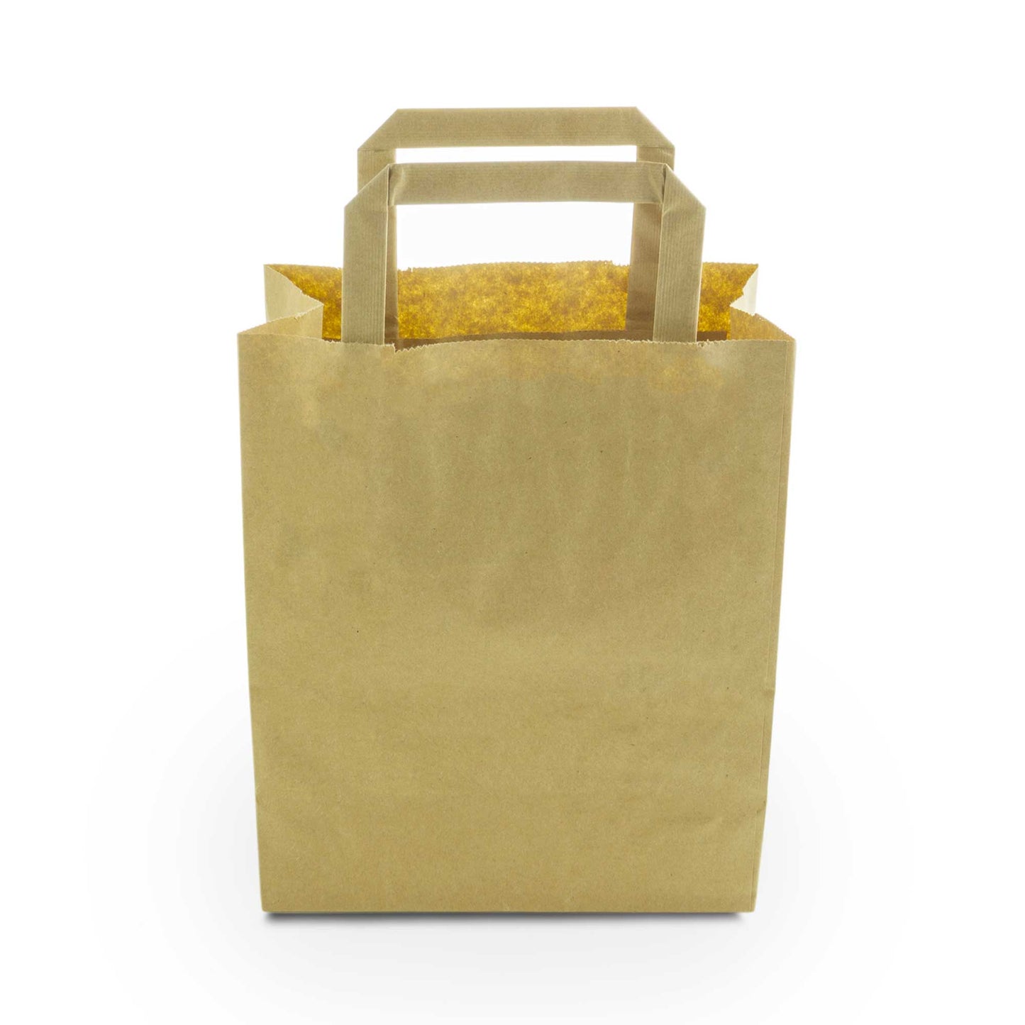 Vegware Compostable Small Recycled Kraft Paper Carrier - Case of 500