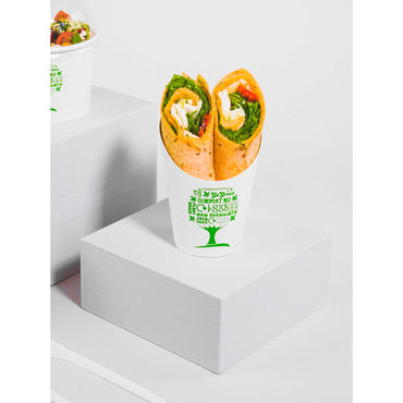 Vegware Compostable Chip Scoop - Green Tree - Case of 1000