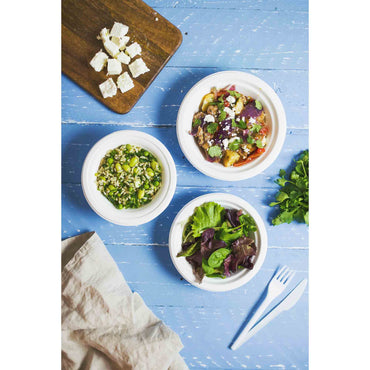 Vegware Compostable 12oz Bagasse Bowl - White - Case of 500