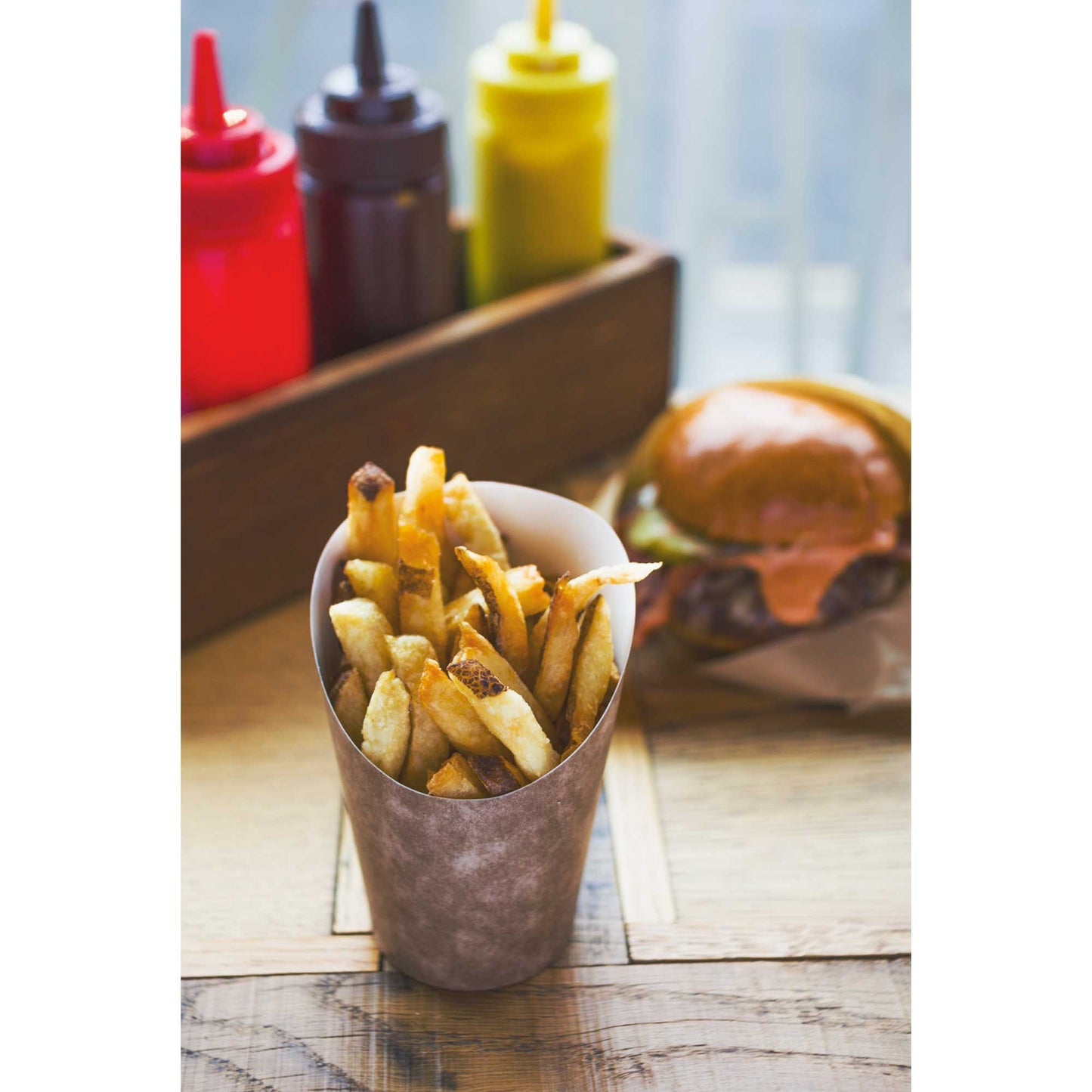 Vegware Compostable Kraft Chip Scoop - Case of 1000