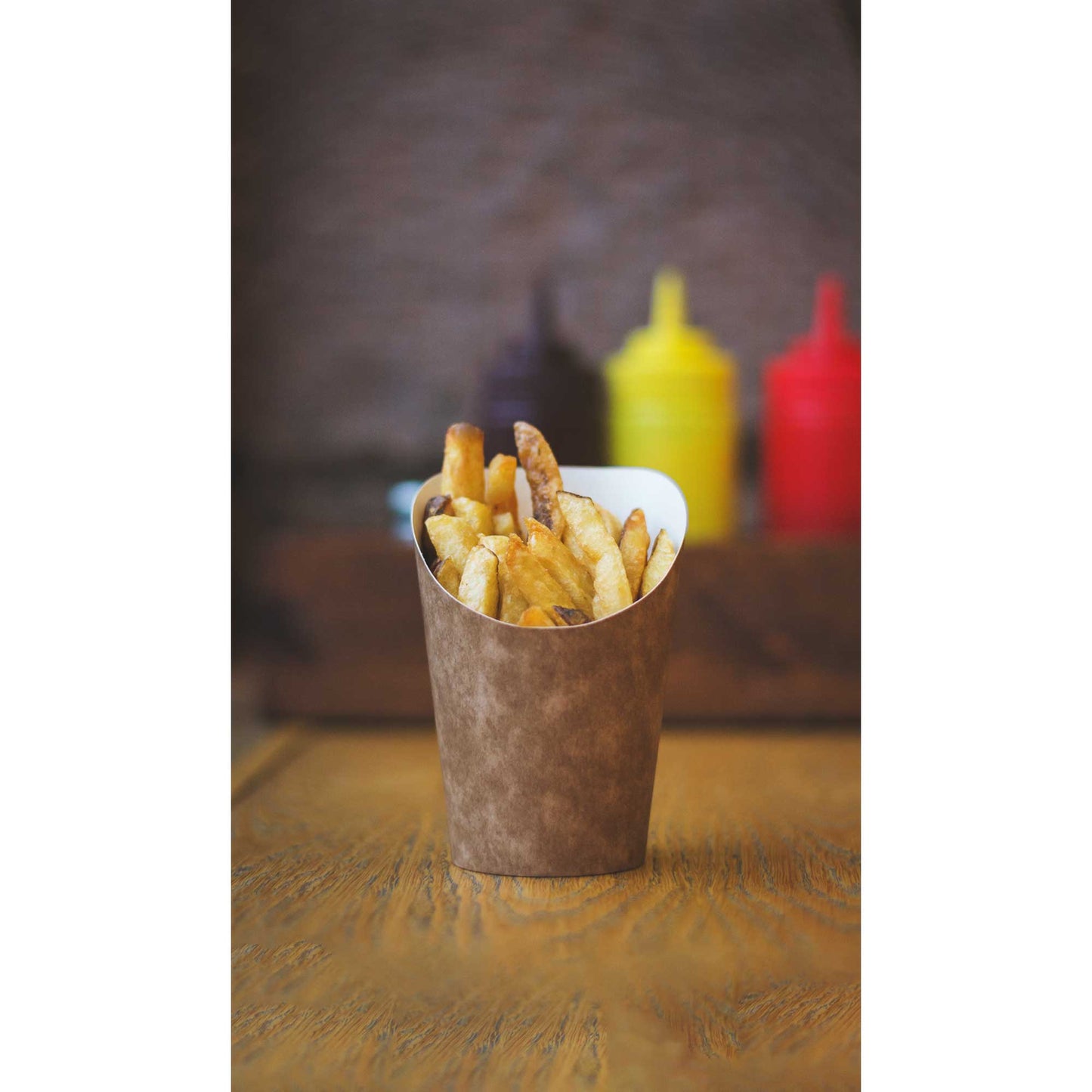 Vegware Compostable Kraft Chip Scoop - Case of 1000