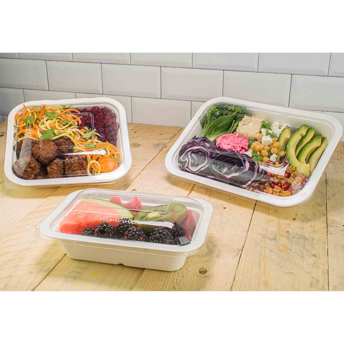 Vegware Compostable 22oz/650ml Gourmet Food Base (Fits Lid 4) - Case of 600