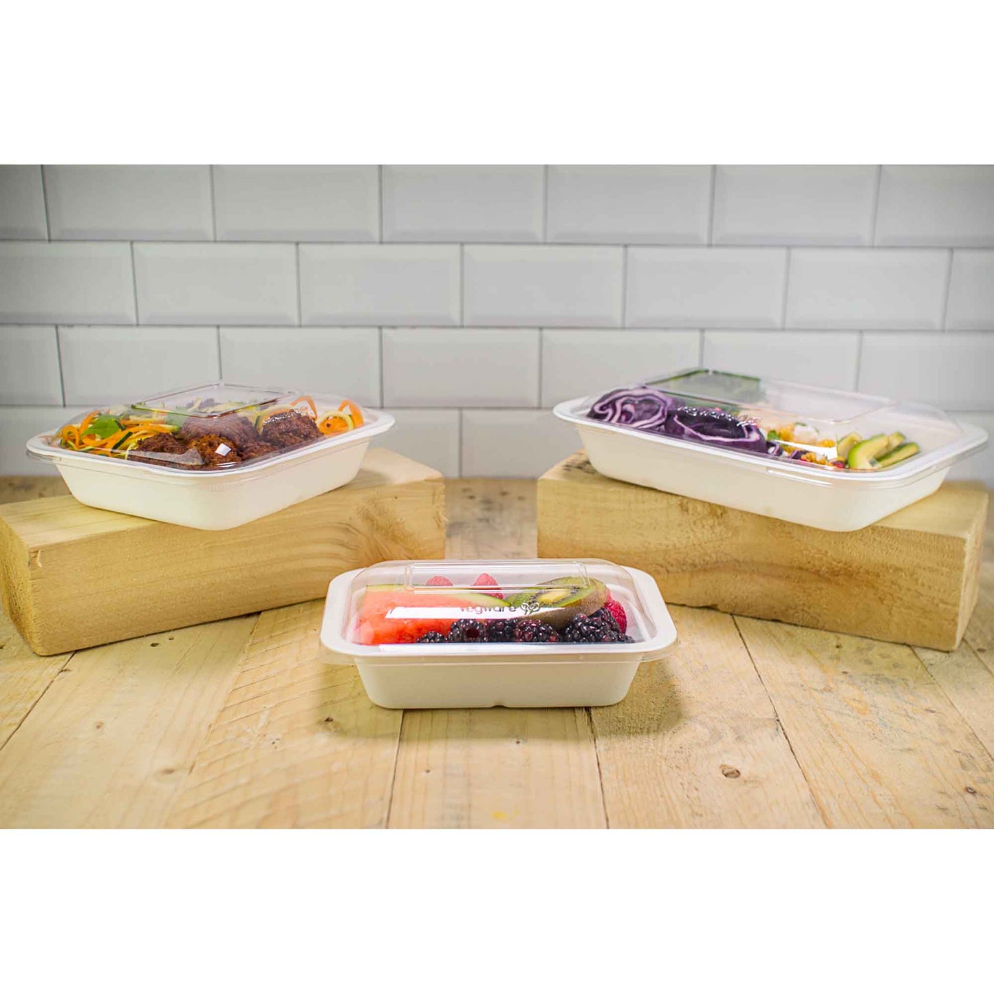 Vegware Compostable 22oz/650ml Gourmet Food Base (Fits Lid 4) - Case of 600