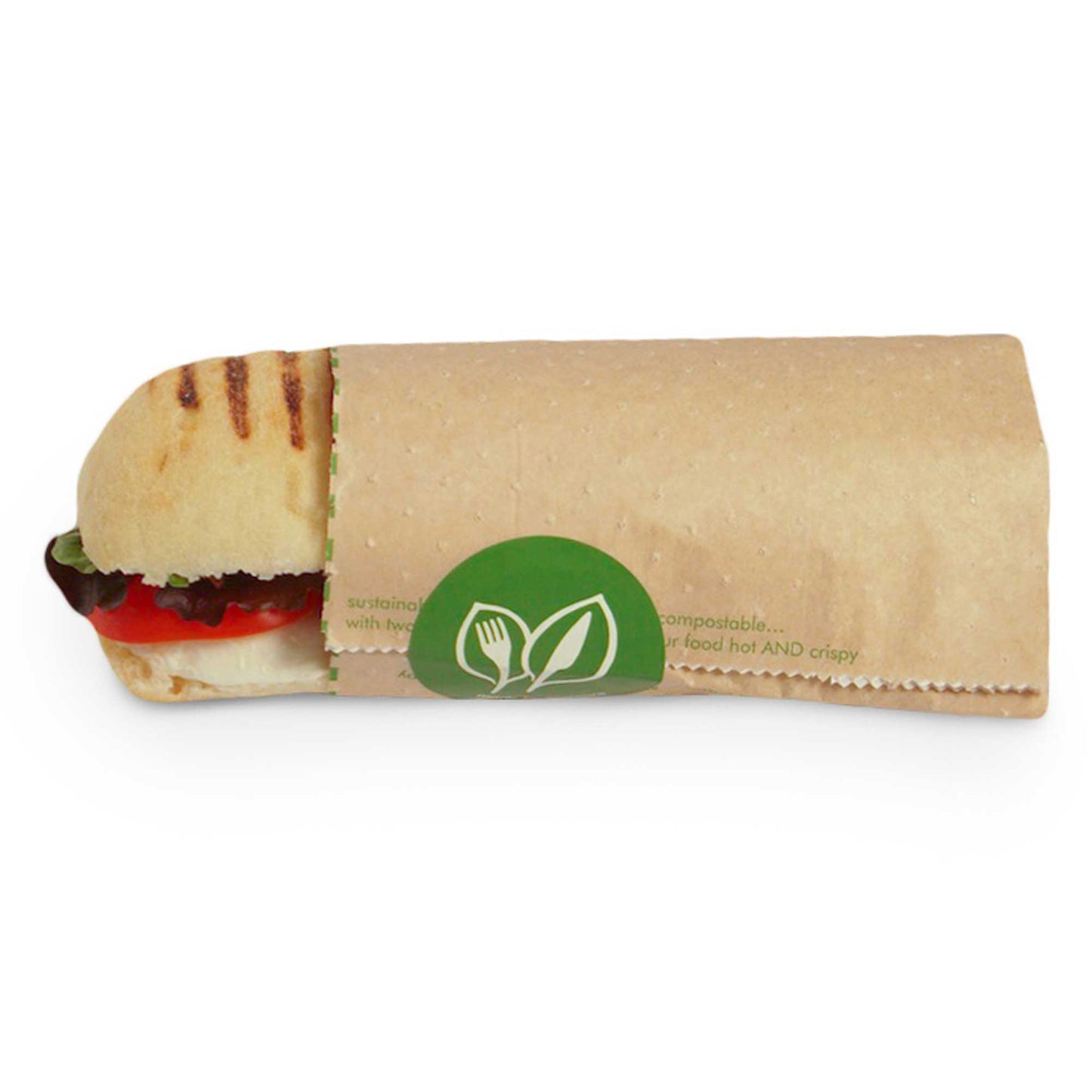 Vegware Compostable 8 x 2 x 9in Therma Paper Pouch - Case of 500