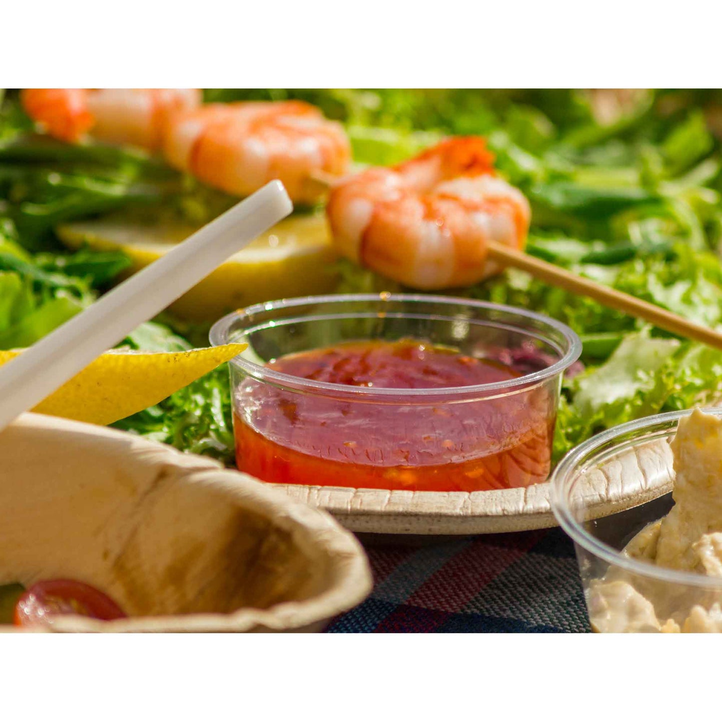 Vegware Compostable 2oz PLA Cold Portion Pot - Case of 2000