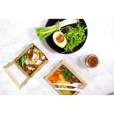 Vegware Compostable - Medium Window Box 650ml - Case of 300