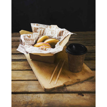 Vegware Compostable 400 x 300mm Greaseproof Sheet - Bakery - Case of 1000