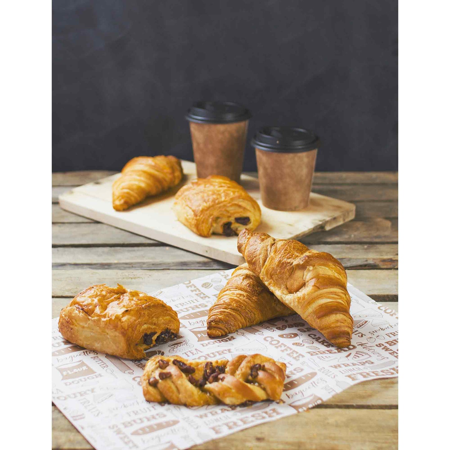 Vegware Compostable 400 x 300mm Greaseproof Sheet - Bakery - Case of 1000