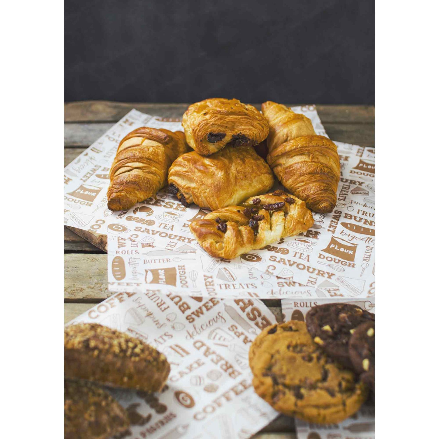 Vegware Compostable 400 x 300mm Greaseproof Sheet - Bakery - Case of 1000