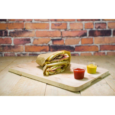 Vegware Compostable 380 x 275mm Unbleached Greaseproof Sheet - Case of 500