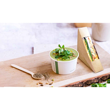 Vegware Compostable 12oz Soup Container 115-Series - White - Case of 500