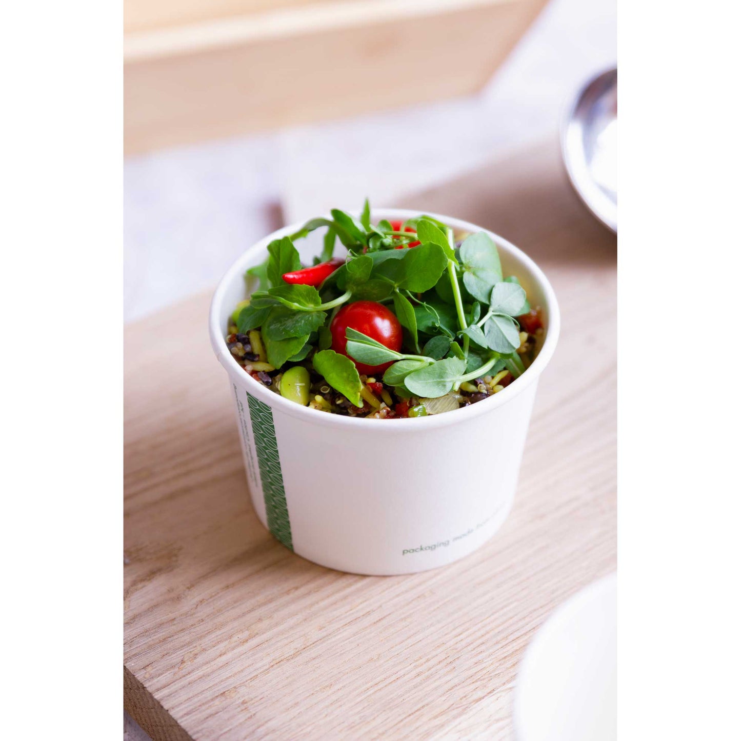 Vegware Compostable 16oz Soup Container 115-Series - White - Case of 500