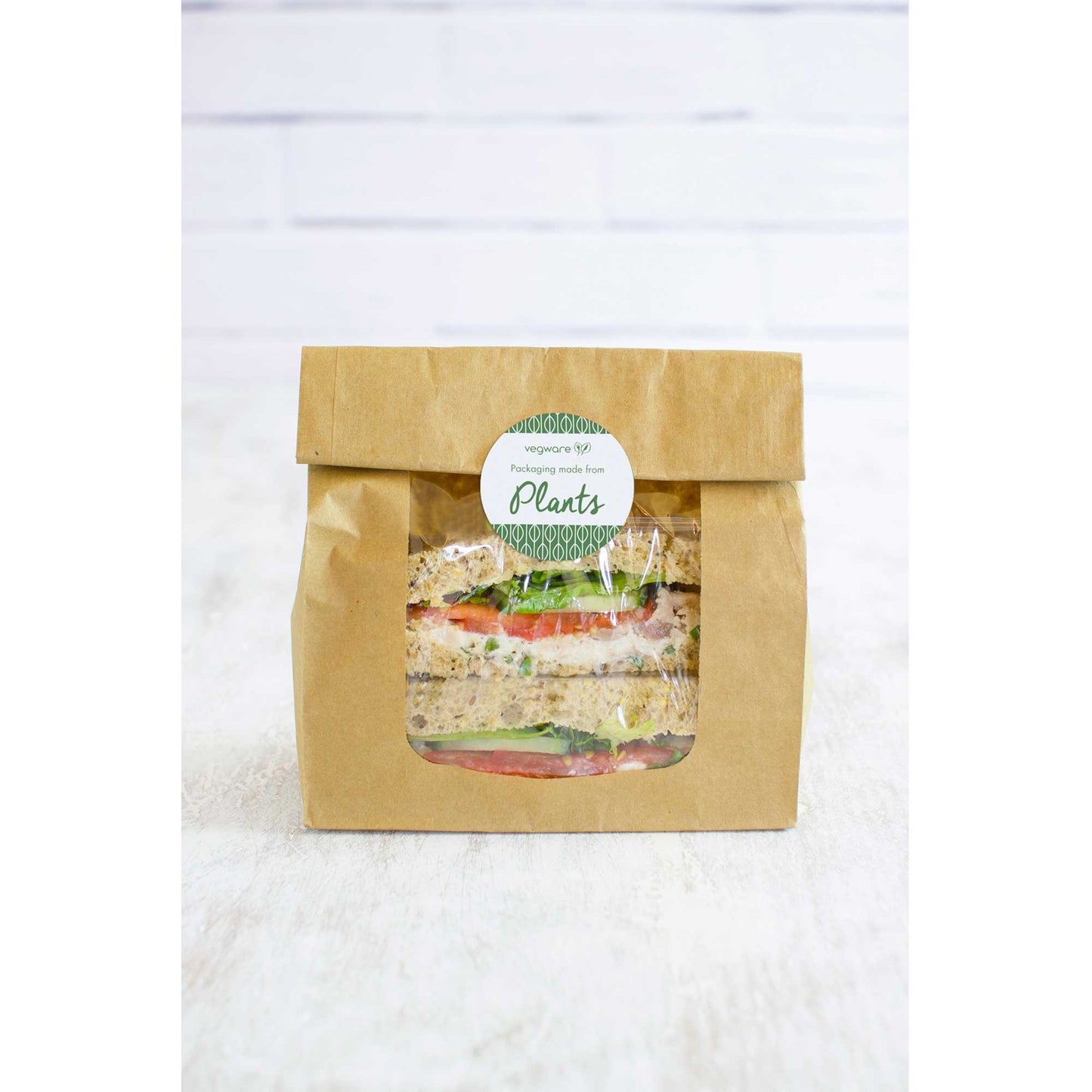 Vegware Compostable 45mm Round Sticker - Case of 1000