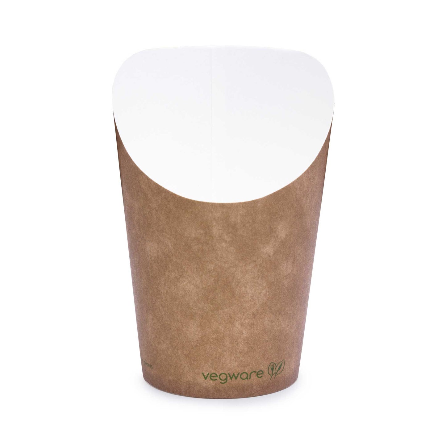 Vegware Compostable Kraft Chip Scoop - Case of 1000