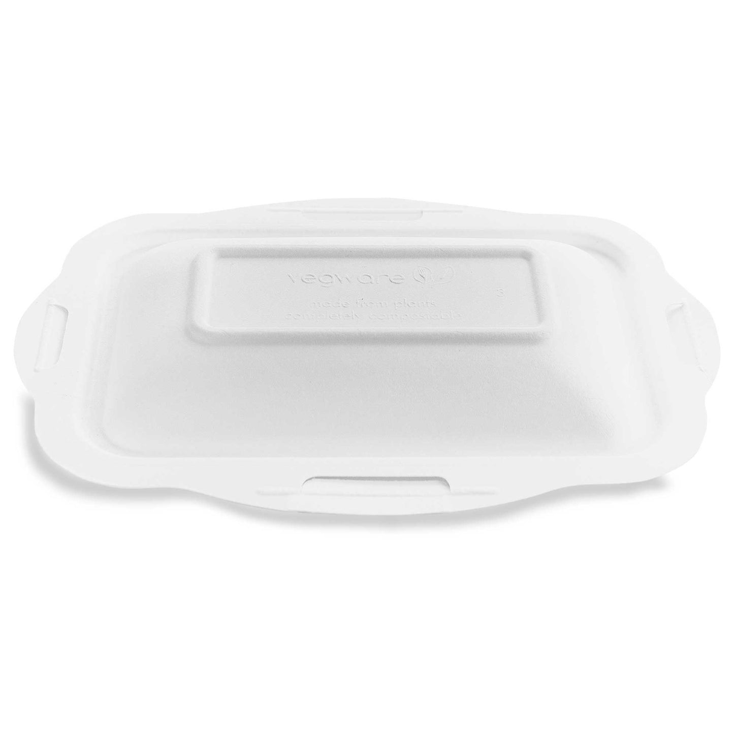 Vegware Compostable Size 3 Bagasse Gourmet Lid - Case of 600