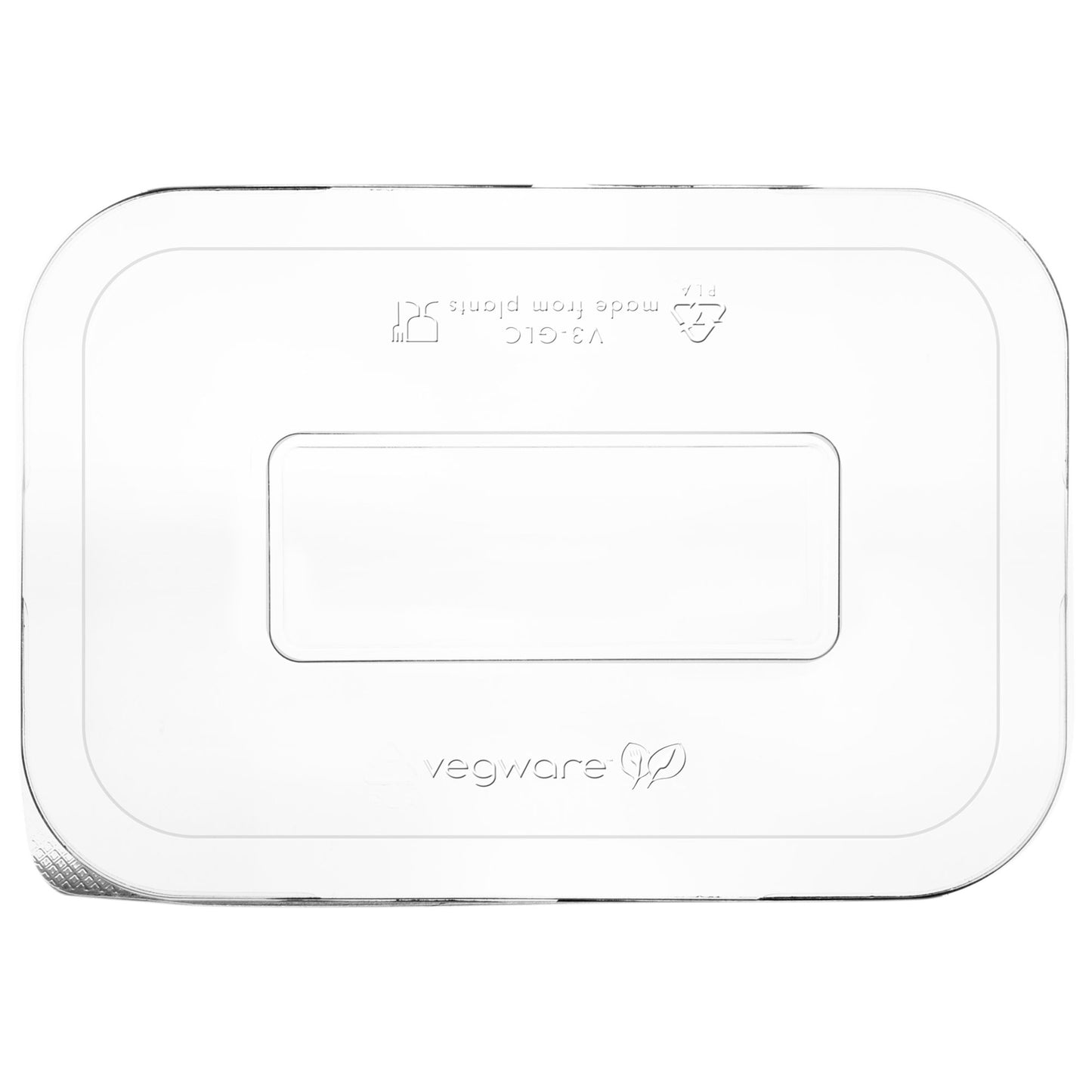 Vegware Compostable Size 3 PLA Gourmet Lid - Case of 600