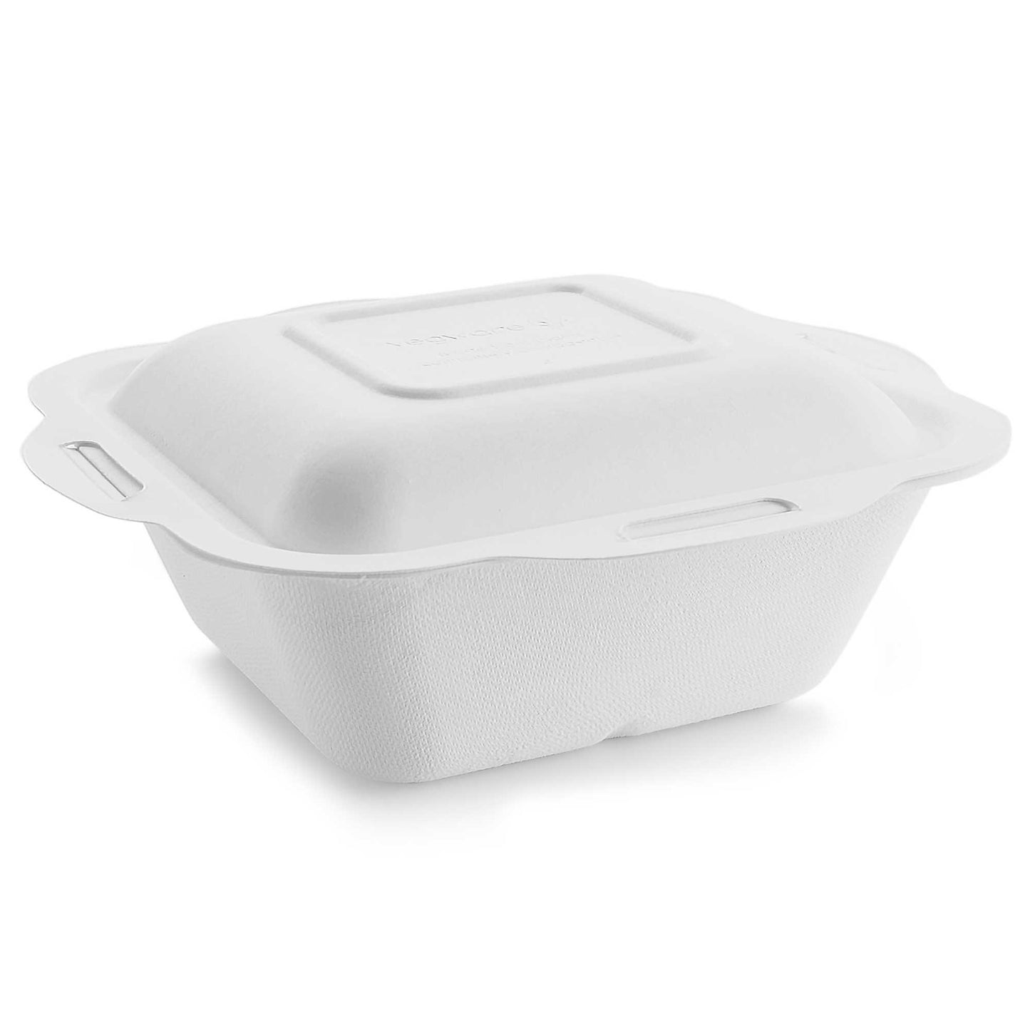 Vegware Compostable Size 4 Bagasse Gourmet Lid - Case of 600