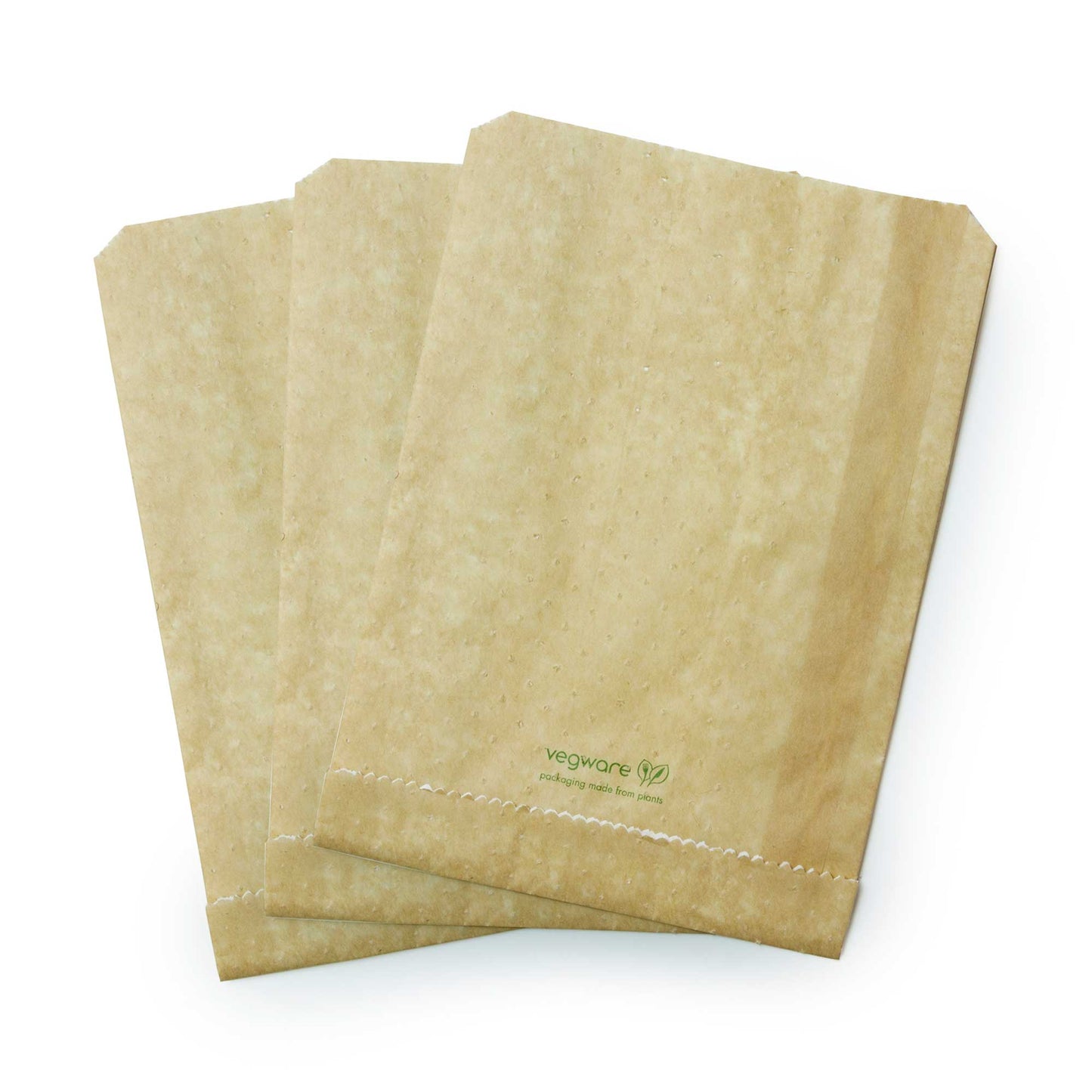Vegware Compostable 6.5 x 3 x 9in Therma Paper Bag - Case of 500