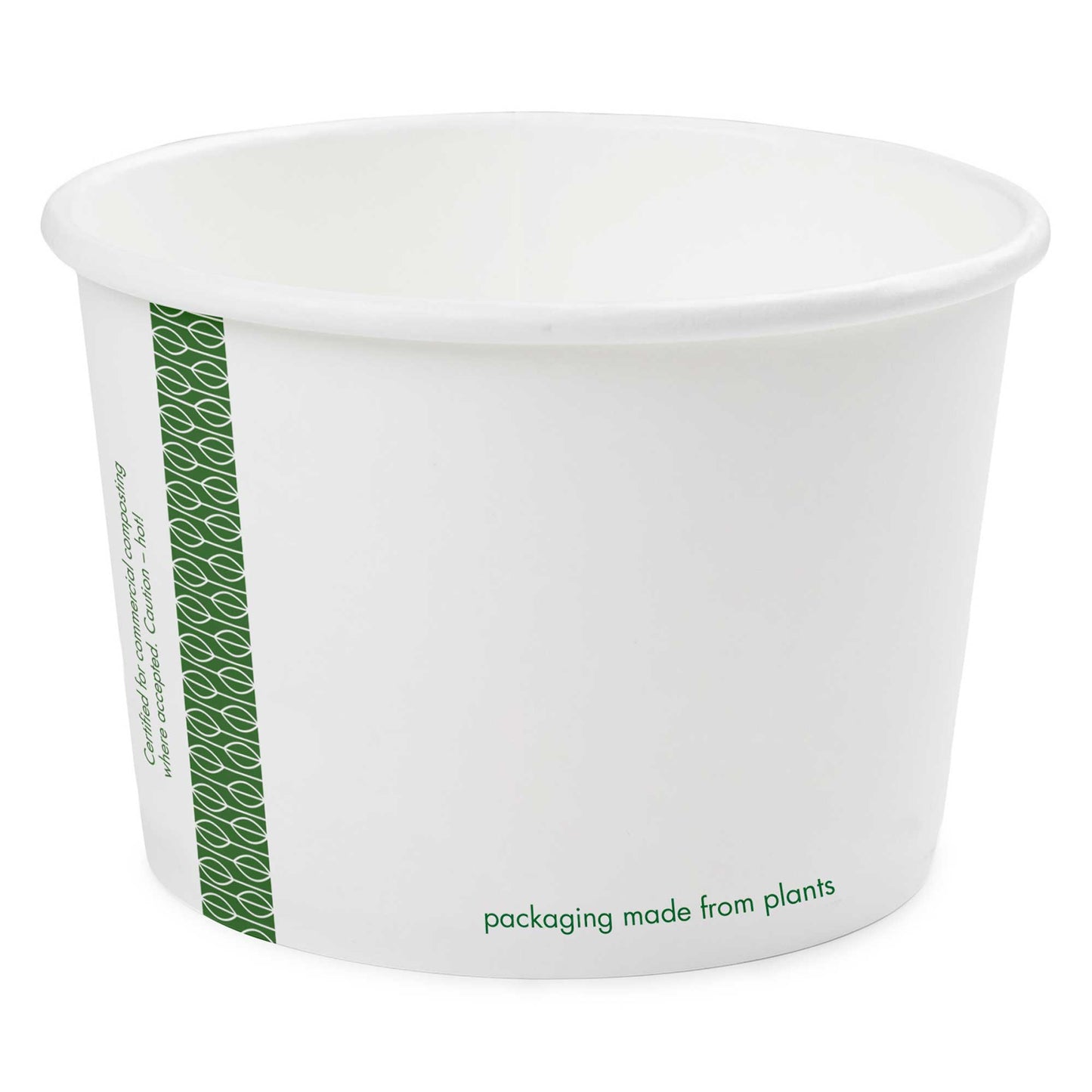 Vegware Compostable 16oz Soup Container 115-Series - White - Case of 500