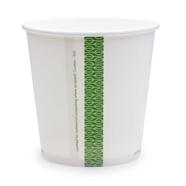 Vegware Compostable 24oz Soup Container 115-Series - White - Case of 500