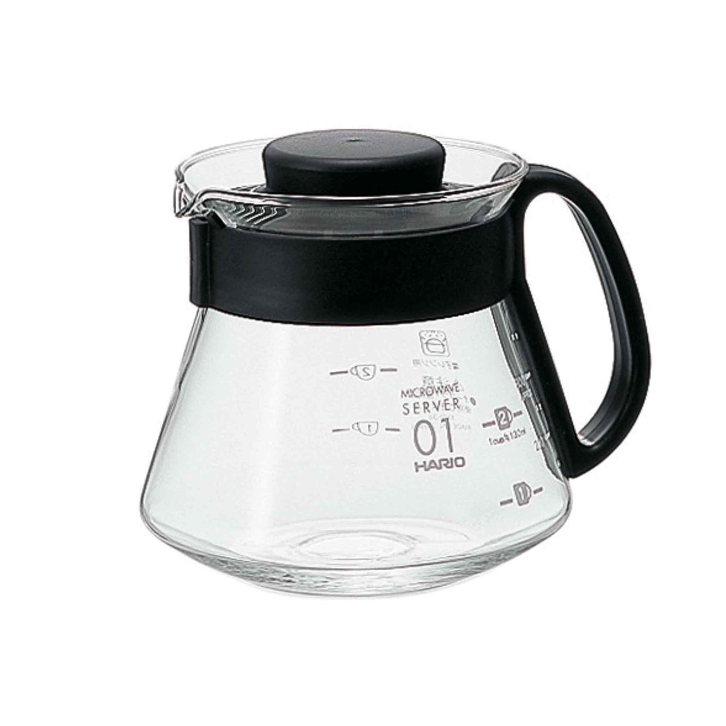 Hario V60 01 Glass Range Coffee Server - 360ml