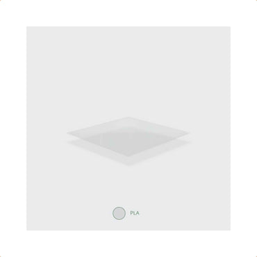 Vegware Plant-Based 76-Series PLA Dome Lid, Straw Slot - Case of 1000