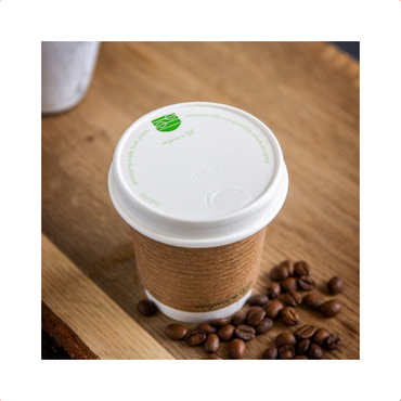 NEW - Vegware 8oz Compostable Paper Hot Coffee Cup Lids - Case of 1000 - 79 Series