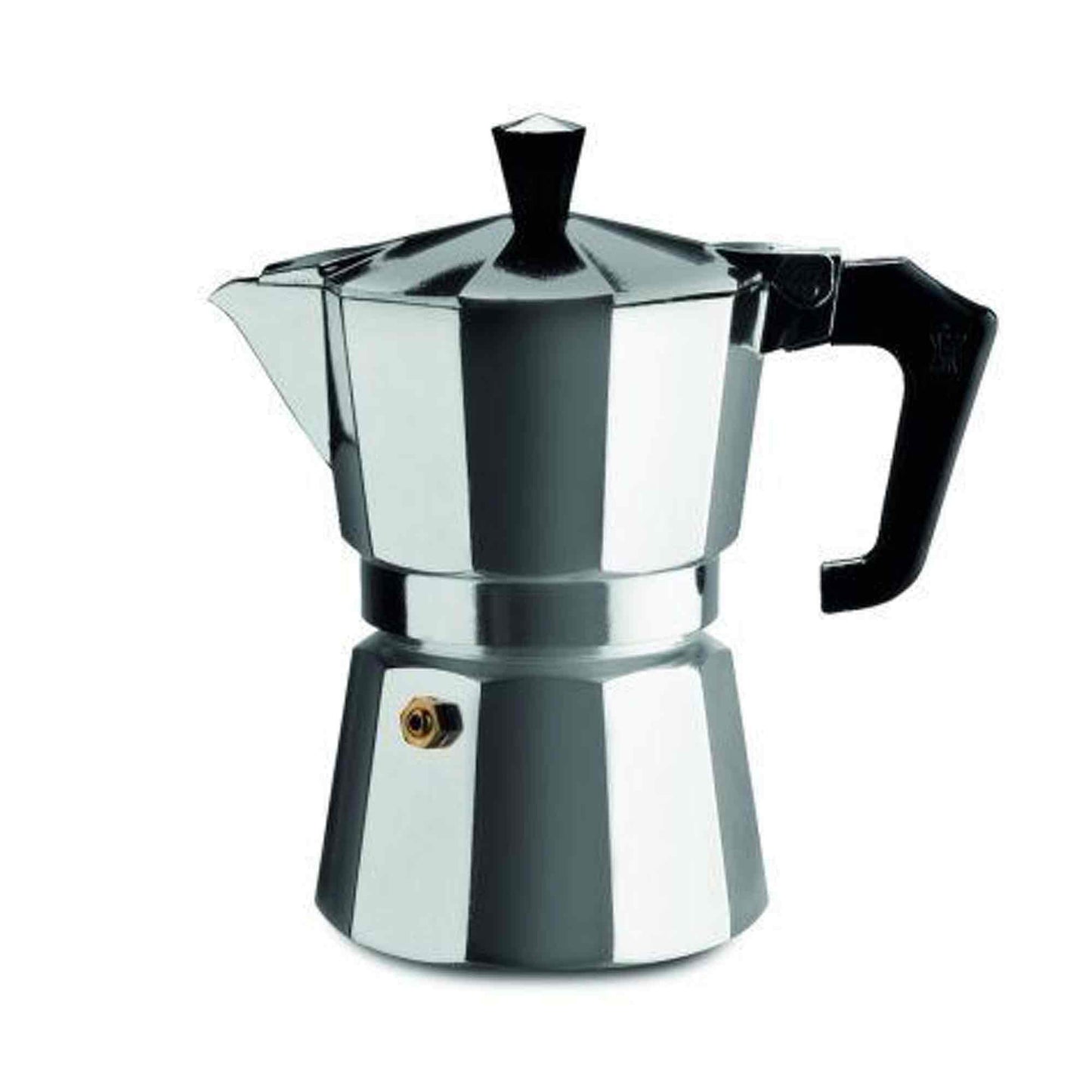 Pezzetti Italexpress Aluminium Stove Top Moka Pot - 3 Cup - Silver