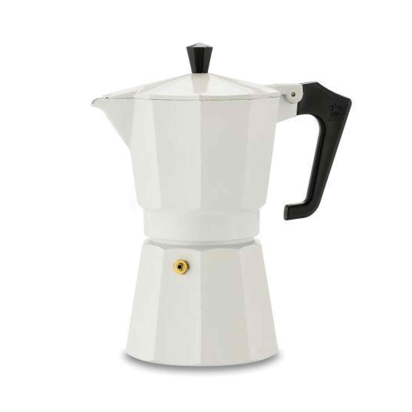 Pezzetti Italexpress Aluminium Stove Top Moka Pot - 6 Cup - White