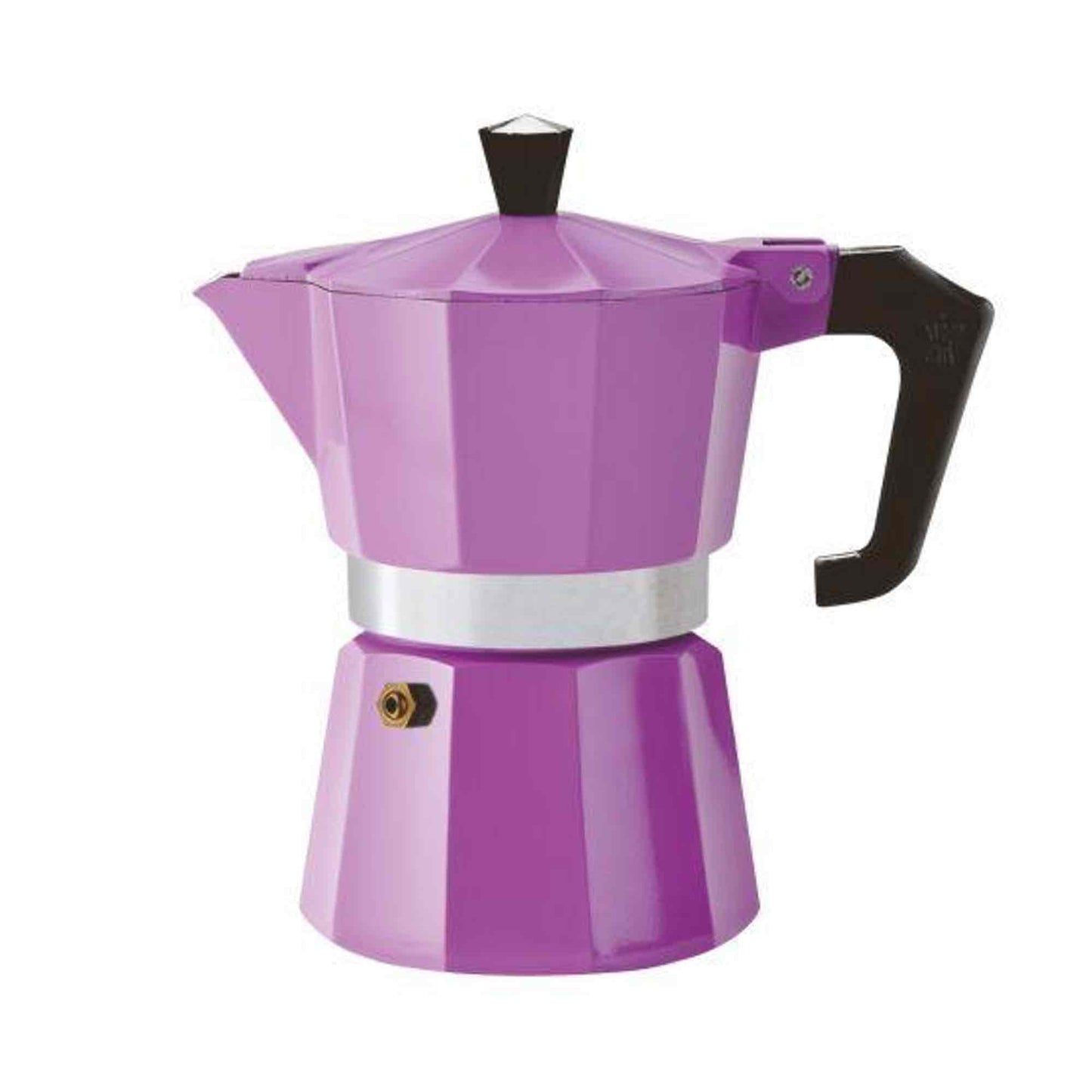 Pezzetti Italexpress Aluminium Stove Top Moka Pot - 3 Cup - Purple