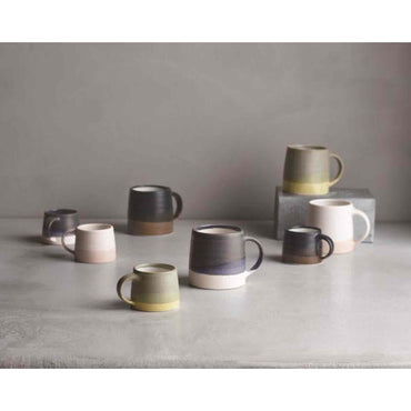 Kinto SCS-S03 Porcelain Coffee Mug - Navy x White - 11.5oz