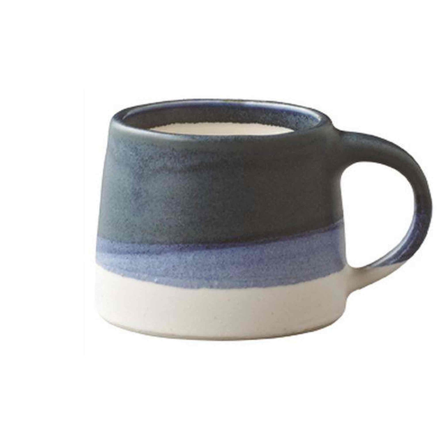 Kinto SCS-S03 Porcelain Small Espresso Cup - Navy x White - 4oz