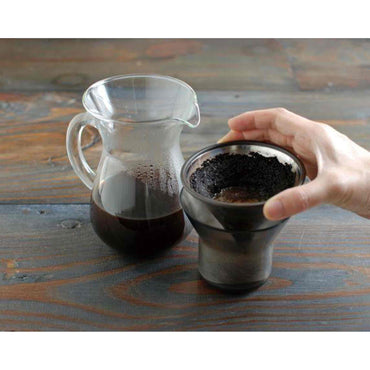 Kinto SCS-02-CC-ST Carafe Set 300ml - Stainless Steel