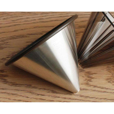 Kinto SCS-02-SF Permanent Stainless Steel Pour Over Coffee Filter - 2 Cups