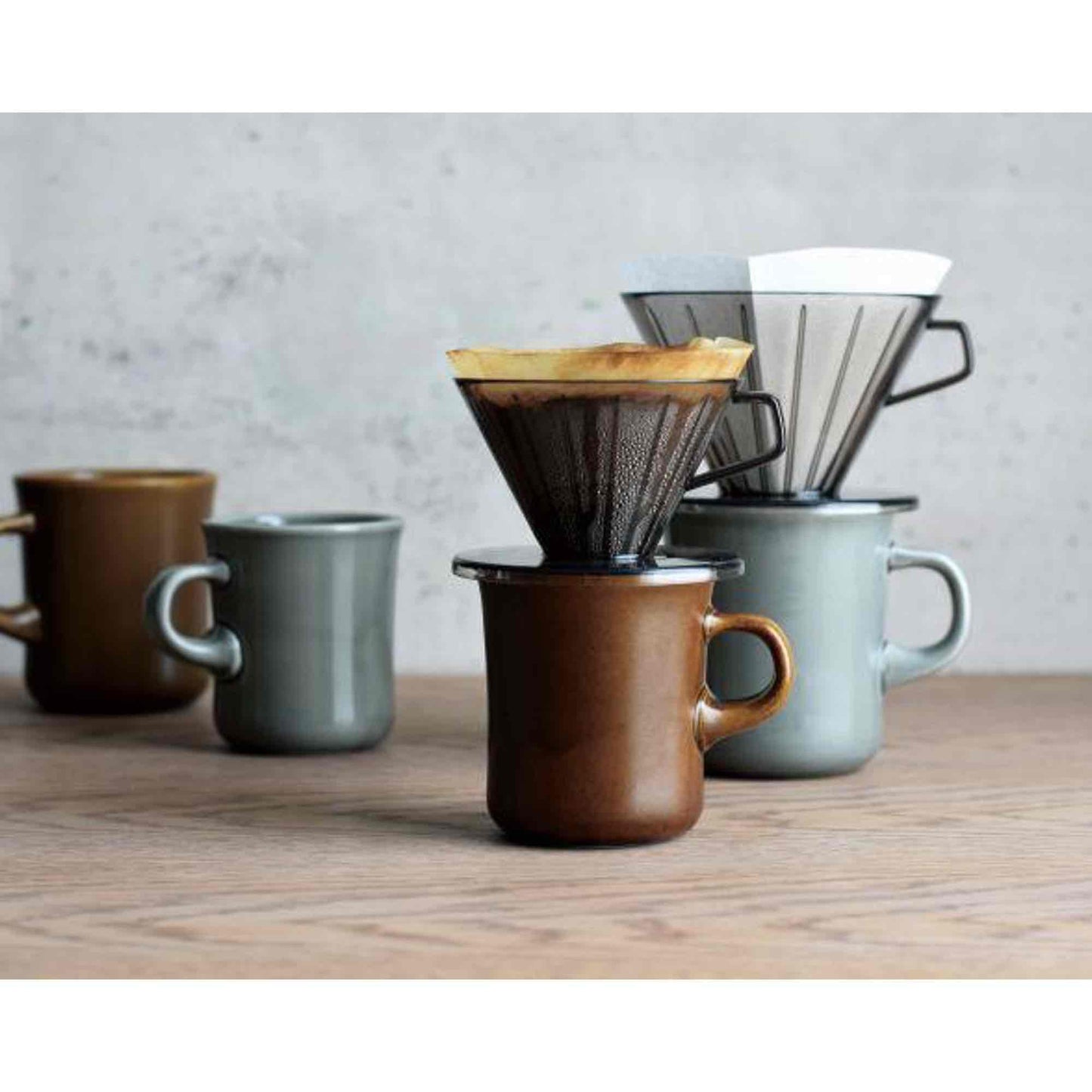 Kinto SCS Brown Porcelain Coffee Mug - 9oz
