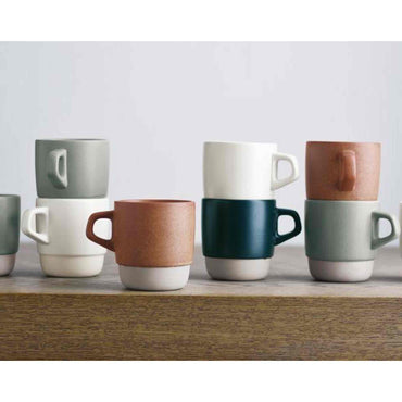 Kinto SCS Porcelain Stacking Coffee Mug - Grey - 320ml